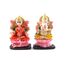 OMG-Deal 4" Beautiful Pair of Lord Ganesha and Lakshmi Resin Statue for Diwali/Deepawali Pooja puja. Luxmi Ganesh Statue. Diwali Pooja. Deewali/Deepawali Puja Statue