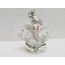 Aspiree Gold Art India Ceramic Pagdi Ganesha Idol, 6x4x3cm, Silver