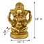 Hinduistischer Gott Lord Ganesha Statuen – 12,7 cm H Indien Gott Ganesha Idol Home Mandir Pooja Dekor Indische Ganesha Figur Tempel Puja Artikel Diwali Geschenk für Freunde Verwandte