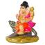 IBA Indianbeautifulart Herr Ganesha Handgefertigte Harz Statue 11 cm Idol Fur Auto Armaturenbrett Figuren Wohnkultur