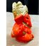 SHRESHTHA IDOLS Ganesha-Statue, Skulptur für Auto, Armaturenbrett, Zuhause, Tempeldekoration, indischer Gott, 5,1 x 5,8 cm, Kunstharz, Ganesha-Idol-Figur, Ganesha-Festivaldekoration (rot_Ganesha)