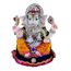 eSplanade Ganesha Ganesha Ganpati Murti Idol Statue Skulptur aus Kunstharz, Pooja-Idole, Heimdekoration, 33,7 cm, große Größe