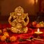 Hindu-Ganesha-Statue Diwali-Dekor - Lord Ganesh Ganpati Elefant Meditation - Indisches Idol Home Puja Decor