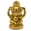 Hinduistischer Gott Lord Ganesha Statuen – 12,7 cm H Indien Gott Ganesha Idol Home Mandir Pooja Dekor Indische Ganesha Figur Tempel Puja Artikel Diwali Geschenk für Freunde Verwandte