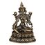 Veemoon Figur Tara Statuette Ganesha Tempel Hinduismus Einweihungsgöttin Maitreya Tisch des Schreibtisches Dekor Sitzendes Amulett für Mitgefühl Bodhisattva Hindu-Messing Auto Grün Glücksornamente