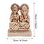 TIED RIBBONS Laxmi Ganesha Idol Lakshmi Ganesh Statue für Einweihungsfeier Puja Zimmer Mandir Tempel Hindu-Gott Figuren (12 x 15 cm) - Diwali Dekorationen für Zuhause und Diwali Geschenke Artikel