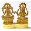 PARIJAT HANDICRAFT 10,2 cm Hindu-Gott Lakshmi Ganesha Metallfigur Statue Idol Murti Set für Zuhause Indianer Diwali Festival Pooja Puja Dekor Indische Geschenkartikel