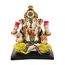 Tied Ribbons Ganesha-Statue, Figur für Zuhause, Tempel, Tischdekoration, Hauseinweihung, 16,3 cm, Kunstharz, Ganesha-Hindu-Gott-Idol, Rückgabe-Geschenke für Pooja, Ganesha-Dekorationen für indische