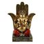 Kremers Schatzkiste Ganesha Figur 18 cm - Sitzende Skulptur Hindu Gott Dekofigur Statue Spirituelle Polyresin Deko Indische Kunst Buddha Geschenkidee Yoga Ornament Mystische Dekoration