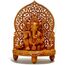 Groß 1.2 Füssen Ganesh Ganesha Idol Die Statue handgeschnitzt Holz Skulptur Elefant Ganesha Ganpati Tempel 10 braun