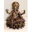 k.a. NEU Ganesha auf Lotos Thron, eindrucksvolle Figur im Antik- Look, bronziert