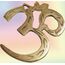 PARIJAT HANDICRAFT Messing heiliges OM Symbol Meditation Raum Yoga Dekor Messing Dekor Messing Wandkunst Wanddekorationen (OM)