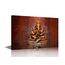 TISHIRON Ganesha Leinwandgemälde, indische Hindu-Götter, Schlafzimmer, Wandkunst Hinduismus, Ölgemälde, zeitgenössische Badezimmerdekoration, Wandkunst, modernes Kunstwerk, fertig zum Aufhängen, für