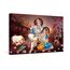 1 Panel Radha Krishna Bilder für Wohnzimmer, Hinduismus, Leinwand, Wandkunst, Hausdekoration, indischer Gott, moderne Bürowanddekoration, Flöte, Hindu, religiös, gerahmt, große Wandkunst für Zuhause,