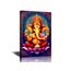 TISHIRON Indische Wandkunstbilder für Wohnzimmer, gerahmt, Ganesha, der Herr der Weisheit, Gemälde, Hinduismus, Gott, Wandkunst, Leinwand, zeitgenössisches Kunstwerk, Heimdekoration, Giclée-Galerie,