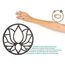 CONTRAXT Lotusblume deko wanddeko holz. Lotusblüte deko wanddeko deko lotus flower bild deko wand holz Vintage Garten deko Meditation zubehör 3d Mandala wandbild Nicht-Metall (Lotusblume, Schwarz)