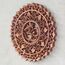 Oriental Galerie Wandbild Wanddeko Rund Mandala Relief Aum Symbol Mythologie Deko Soar Holz Ohm Om 40 cm