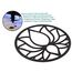 CONTRAXT Lotusblume deko wanddeko holz. Lotusblüte deko wanddeko deko lotus flower bild deko wand holz Vintage Garten deko Meditation zubehör 3d Mandala wandbild Nicht-Metall (Lotusblume, Schwarz)