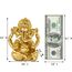 Indische Ganesha-Statue, Diwali-Dekor, Hindu-Gott, Diwali, kleine goldene Farbe, Lord Ganesha, Idol, Zuhause, Mandir, Pooja, Murti, Artikel, Meditation, Yoga, Raum, Altar, Dekoration, Diwali, Puja,