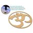 CONTRAXT Ohm zeichen Spirituelle deko holz. Mandala wandbild aus holz Vintage meditation zubehör indien indische om zeichen symbole deko buddha wanddeko esoterik dekoration (Ohm, MDF)