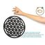 CONTRAXT Blume des Lebens Wanddeko - Mandala Lebensblume Vintage Deko Wandbild aus Holz - Esoterik Geschenke für Zen Meditation (Schwarz)