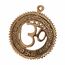 GURU JEE Om Messing Wandaufhängung mit Gayatri Mantra Religiöse Om Messing Wanddeko für Haus Temple Mandir