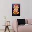 Lord Hanuman Leinwand-Wandkunst, indische Wanddekoration für Wohnzimmer, Panchmukhi, Heimdekoration, Supreme God, Schlafzimmer, Wanddekoration, 1-teiliges Kunstwerk für Zuhause, Holzrahmen, fertig zum