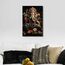 TISHIRON Leinwandbild, Motiv: Lord Ganesha, Wanddekoration, Hindu-Lord, Ganesha, Bilder für Wohnzimmer, Giclée, indischer Gott, Ganesha-Kunstwerk, Heimdekoration, Poster und Drucke, gerahmt, fertig
