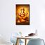 TISHIRON Modernes indisches Ganesha-Ölgemälde auf Leinwand, Wandkunst für Wohnzimmer, Schlafzimmer, Büro – Hindu-Gott, religiöses gerahmtes Kunstwerk – Hausdekoration, 61 x 40,6 cm