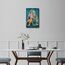 Leinwand-Kunst, Lord Radha Krishna, Bilder für Wohnzimmer, Hindu-Gott, Wandposter, Indien, religiöse Kultur, Kunstdrucke mit Rahmen, Wanddekoration für Wohnzimmer, Dekoration, 45,7 x 30,5 cm