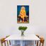 Sai Baba Leinwand-Kunst, Hindu-Bilder für Schlafzimmer, Poster, Gemälde, indischer Gott, Heimdekoration für Wohnzimmer, Hinduismus, kulturelle Wanddekoration, 1 Paneel, gerahmt, fertig zum Aufhängen,