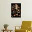 TISHIRON Leinwandbild, Motiv: Lord Ganesha, Wanddekoration, Hindu-Lord, Ganesha, Bilder für Wohnzimmer, Giclée, indischer Gott, Ganesha-Kunstwerk, Heimdekoration, Poster und Drucke, gerahmt, fertig