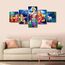 TUMOVO Lord Radha Krishna Gemälde-Poster, Haus-Deocr für Wohnzimmer, Indien, religiöse Kultur, Leinwanddrucke, Hindu-Gott, Wanddekoration für Büro, Schlafzimmer, modernes Kunstwerk, gerahmt, fertig