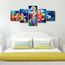 TUMOVO Lord Radha Krishna Gemälde-Poster, Haus-Deocr für Wohnzimmer, Indien, religiöse Kultur, Leinwanddrucke, Hindu-Gott, Wanddekoration für Büro, Schlafzimmer, modernes Kunstwerk, gerahmt, fertig