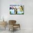 Lord Krishna Wandgemälde für Wohnzimmer, indischer Gott, modernes Büro, Wandkunst, große Wanddekoration, religiöse Kultur, Leinwand, Wandkunst für Schlafzimmer, Kunstwerk, Giclée-Dekoration, gerahmt,