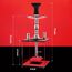 Shisha Set mit Allem - Kitosun Cube Moderne Hookah mit Vulcan HMD Silikon Phunnel Kopf Seidenpfeife Kohle Zangen Remote LED Licht für große Rauchen | Einfache Reinigung Einfache Einatmung 2-Schläuche