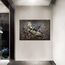 1 Stück Wandkunst für Wohnzimmer Elefant Poster Drucke auf Leinwand Lord Ganesha Wanddekorationen Modern Indian God Home Decor Modern Artwork gespannt und gerahmt fertig zum Aufhängen (61 cm Bx91 cm