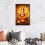 TISHIRON Modernes indisches Ganesha-Ölgemälde auf Leinwand, Wandkunst für Wohnzimmer, Schlafzimmer, Büro – Hindu-Gott, religiöses gerahmtes Kunstwerk – Hausdekoration, 61 x 40,6 cm