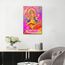 Lord Ganesha Poster auf Leinwand, Hindu-Ganesha, Wandkunst, hinduistische Heimdekoration, Ganesha, Chaturthi, Wanddekoration für Wohnzimmer, Schlafzimmer, 1 Paneel, gerahmt, fertig zum Aufhängen, 61 x