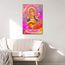 Lord Ganesha Poster auf Leinwand, Hindu-Ganesha, Wandkunst, hinduistische Heimdekoration, Ganesha, Chaturthi, Wanddekoration für Wohnzimmer, Schlafzimmer, 1 Paneel, gerahmt, fertig zum Aufhängen, 61 x