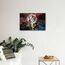 TUMOVO Lord Krishna Leinwand Hinduismus Kulturelle Bilder Leinwand Wandkunst Indische Gottheit in Aquarellgemälden Kunstwerk für Wohnzimmer Giclée-Holzrahmen fertig zum Aufhängen Poster und Drucke 61