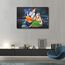Radha Krishna Bilder für Wohnzimmer, Hinduismus, Leinwand, Wandkunst, Hausdekoration, indischer Gott, moderne Büro-Wanddekoration, Flöte, Hindu-Religion, gerahmt, große Wandkunst für Zuhause,