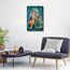 Leinwand-Kunst, Lord Radha Krishna, Bilder für Wohnzimmer, Hindu-Gott, Wandposter, Indien, religiöse Kultur, Kunstdrucke mit Rahmen, Wanddekoration für Wohnzimmer, Dekoration, 61 x 40,6 cm