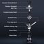 54,9 cm Shisha Komplettset 2-4 Schlauch Premium Shisha Set mit Glasvase, Keramikschale und Kohlezange Aschenbecher (4-schwarz)