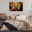 TISHIRON Ganesha Leinwand-Kunst, 1 Stück, Wandgemälde, Hindu-Gott-Bilder für Schlafzimmer, moderne Kunstwerke, Heimdekorationen, Poster und Drucke, mit Holzrahmen und gespannt, fertig zum Aufhängen,