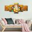 Lord Ganesha Wandkunst, Gemälde auf Leinwand, Hinduismus, Schlafzimmer, Wandkunst, moderne Wohnkultur, indische Gotteshausdekorationen für Wohnzimmer, religiöse Kultur, Bilder auf Holzrahmen gespannt,