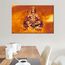 TISHIRON Hanuman Bilder für Schlafzimmer, Hinduismus, Wanddekoration für Wohnzimmer, 1 Panel, Dekoration auf Leinwand, modernes Kunstwerk, gerahmt, fertig zum Aufhängen (30.5 cm Bx45.7 cm H)
