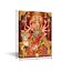 TISHIRON Durga Mata Leinwand-Kunst, Hindu-Gott mit buntem Hintergrund, Bilder, Poster, Wanddekorationen für Wohnzimmer, Schlafzimmer, Zuhause, Wände, gerahmt, fertig zum Aufhängen, 91,4 x 61 cm