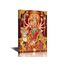 TISHIRON Durga Mata Leinwand-Kunst, Hindu-Gott mit buntem Hintergrund, Bilder, Poster, Wanddekorationen für Wohnzimmer, Schlafzimmer, Zuhause, Wände, gerahmt, fertig zum Aufhängen, 45,7 x 30,5 cm