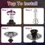 54,9 cm Shisha Komplettset 2-4 Schlauch Premium Shisha Set mit Glasvase, Keramikschale und Kohlezange Aschenbecher (4-schwarz)